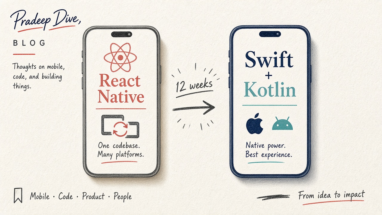 React Native to Swift and Kotlin migration illustrated with coding agents